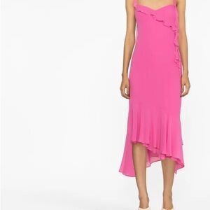 THE ANDAMANE
ruffle-detail midi dress